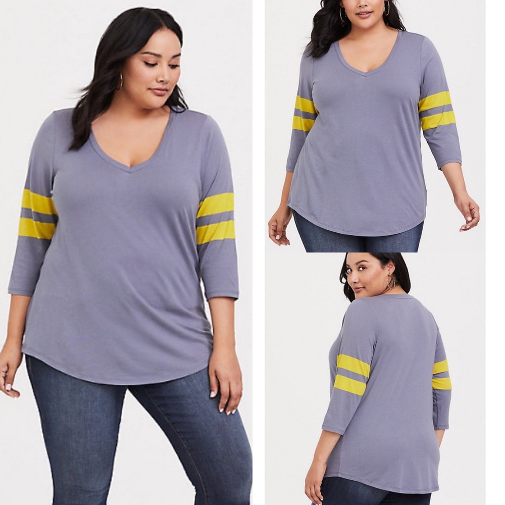 NWT V-Neck Football tee
